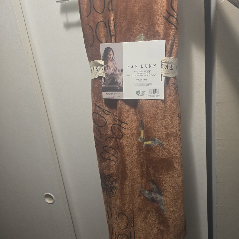 Rae Dunn Brown Throw Blanket